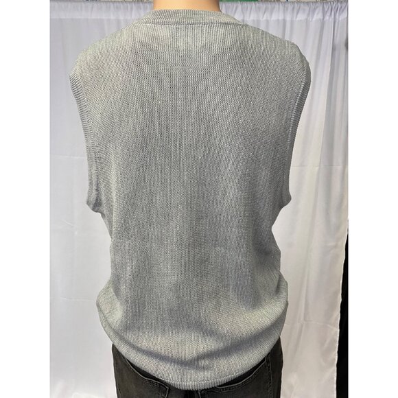 Dockers Mens Gray Knitted Pullover Sweater Vest Size M SKU 6726 - Picture 4 of 7